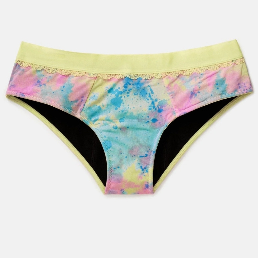 Joyja Yellow Pastel Period Bikini Underware S NWT